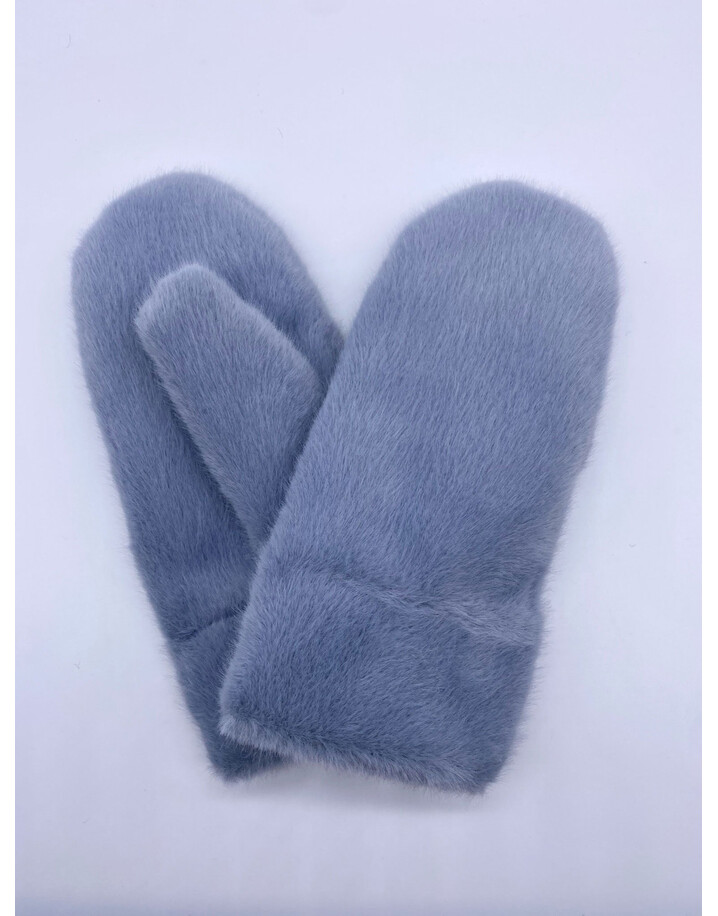 Lucy Cobb Accessories Felix Fluffy Mits  - Silver Grey