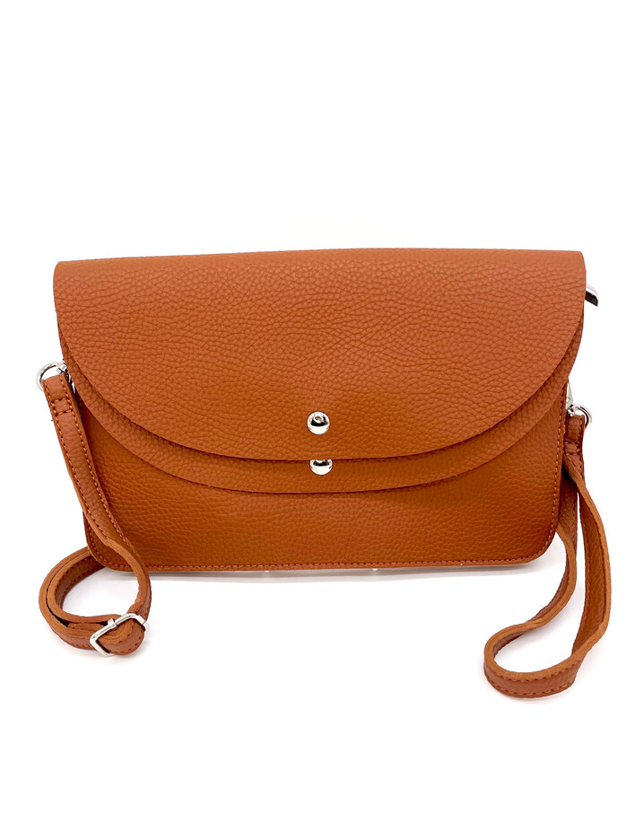 Lucy Cobb Bags Dionne Double Clutch Bag  - Tan