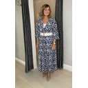Tianna Tiered Maxi Dress - Navy
