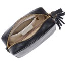 Leather Crossbody Bag - Black with Aztec  - Alternative 2