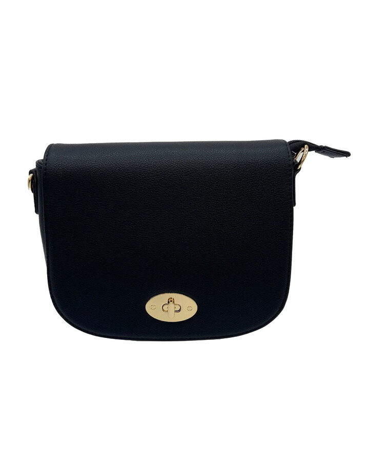 Lucy Cobb Bags Santorini Saddle Bag - Black