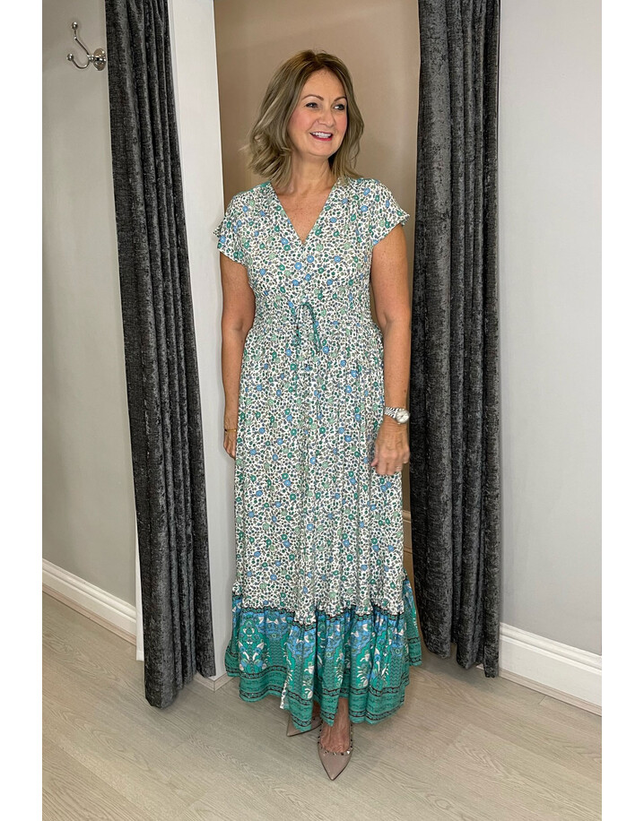 Lucy Cobb Ibiza Maxi Dress - Green Mix