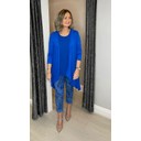 Wynnie Waterfall Cardigan  - Royal