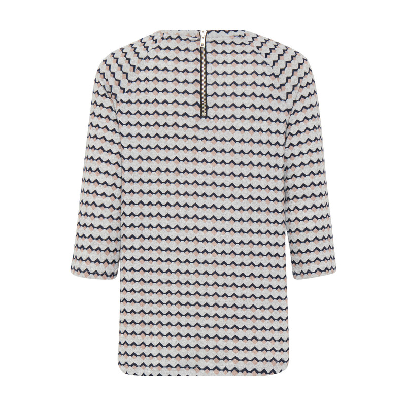 Fransa Misoft Blouse in Light Grey