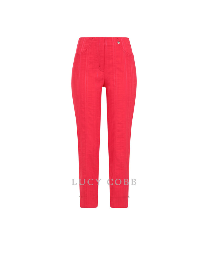 Robell Bella 09 Cotton Rich Seersucker (7/8) - Raspberry