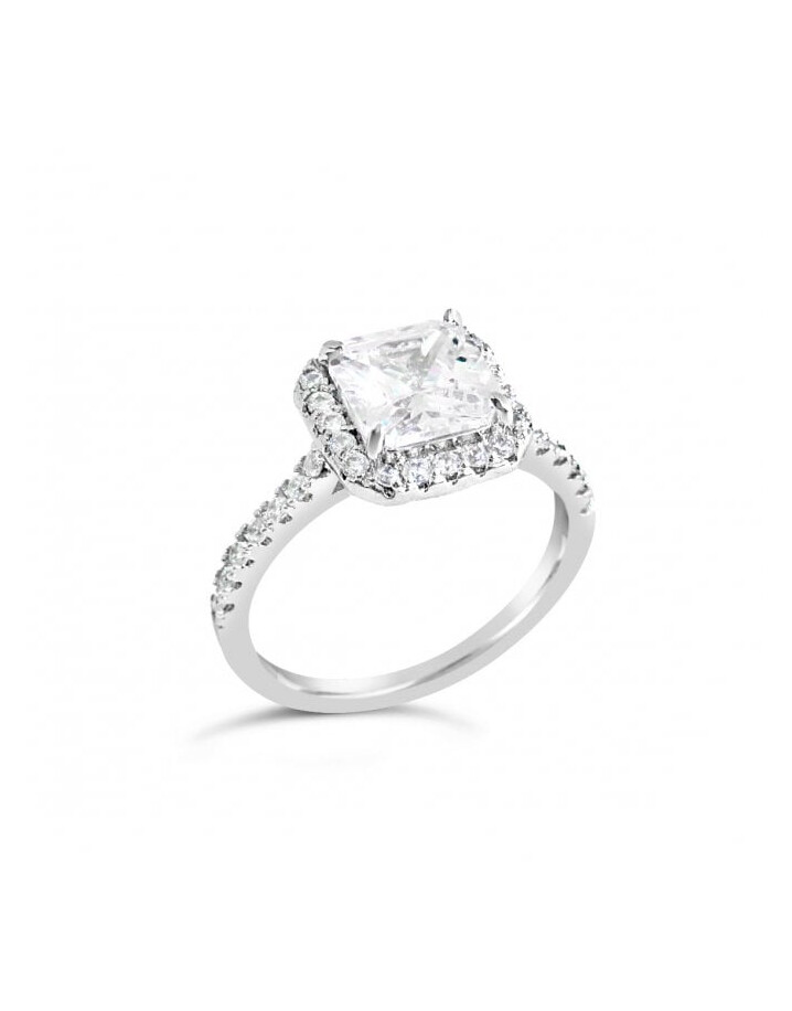 Park Lane Carmen Claw Set Raised Stone - Silver