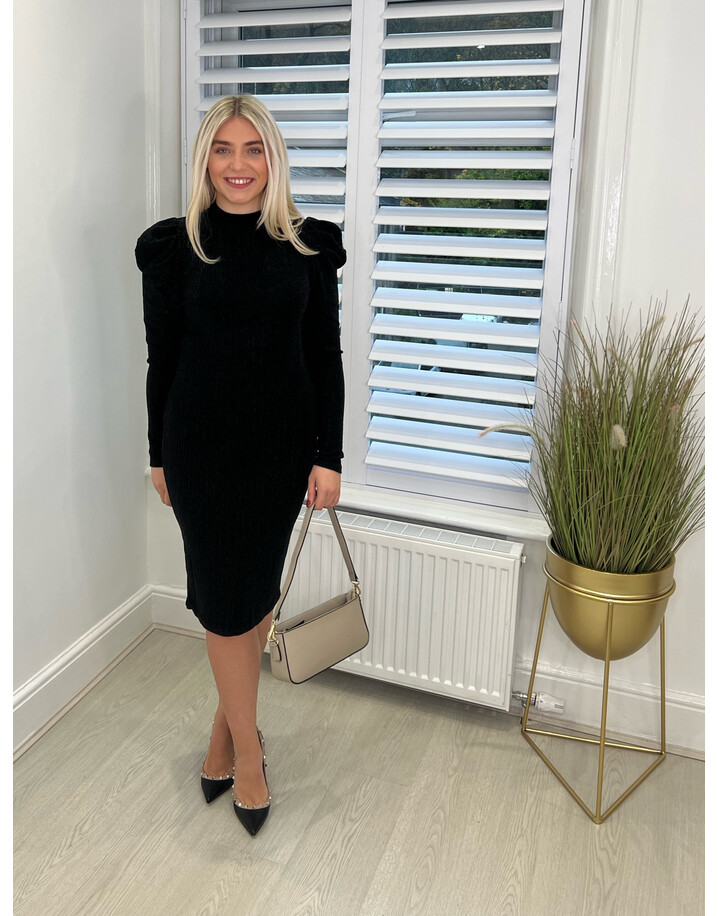 Lucy Cobb Hannah Sparkle Dress - Black