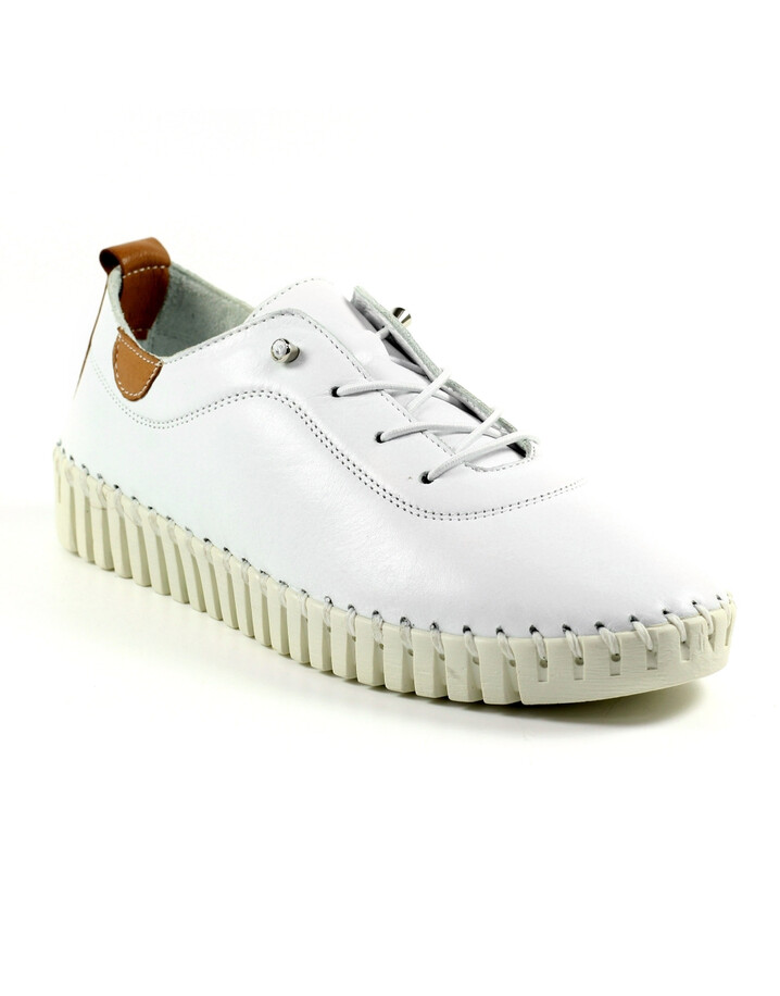 Lunar Shoes Flamborough Leather Shoe - White