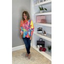 Alicia Abstract Floral Light Weight Jumper - Multi