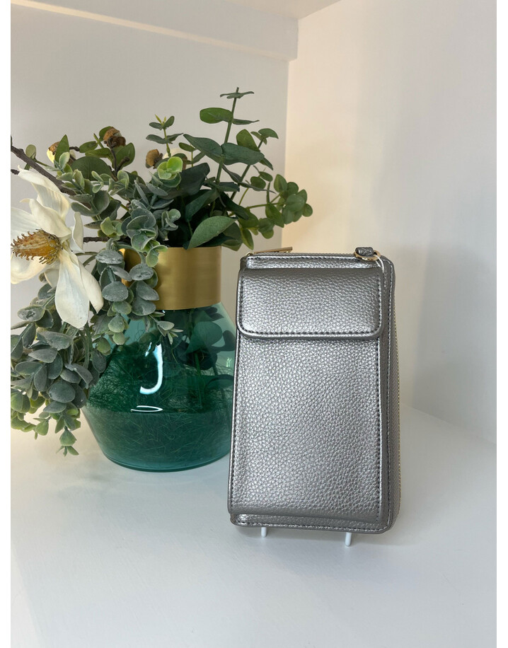 Lucy Cobb Bags Paige Phone Bag  - Pewter