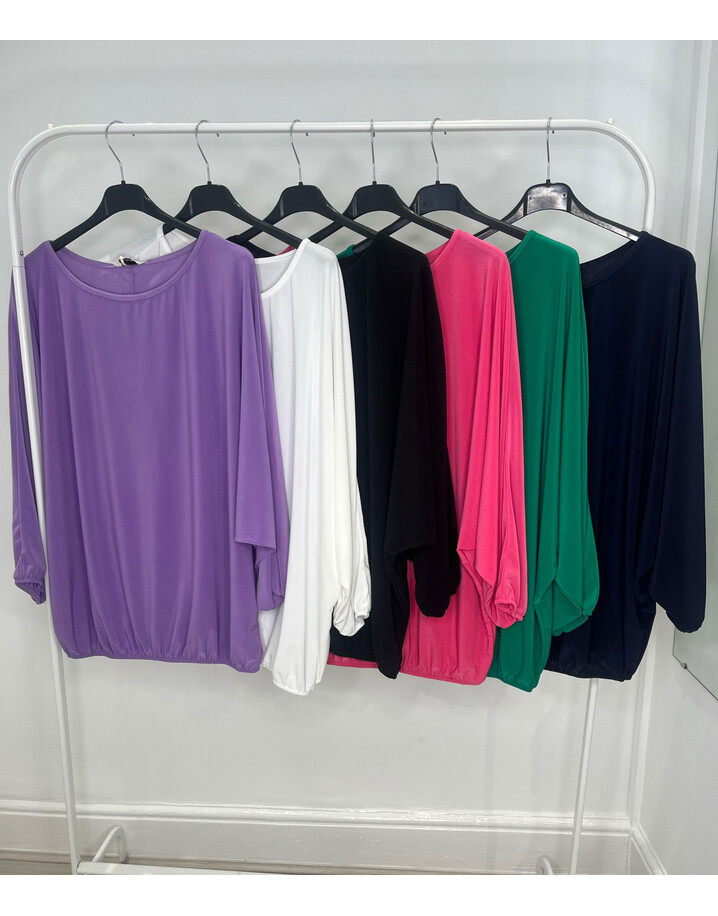 Lucy Cobb Becky Blouson Top  - Navy