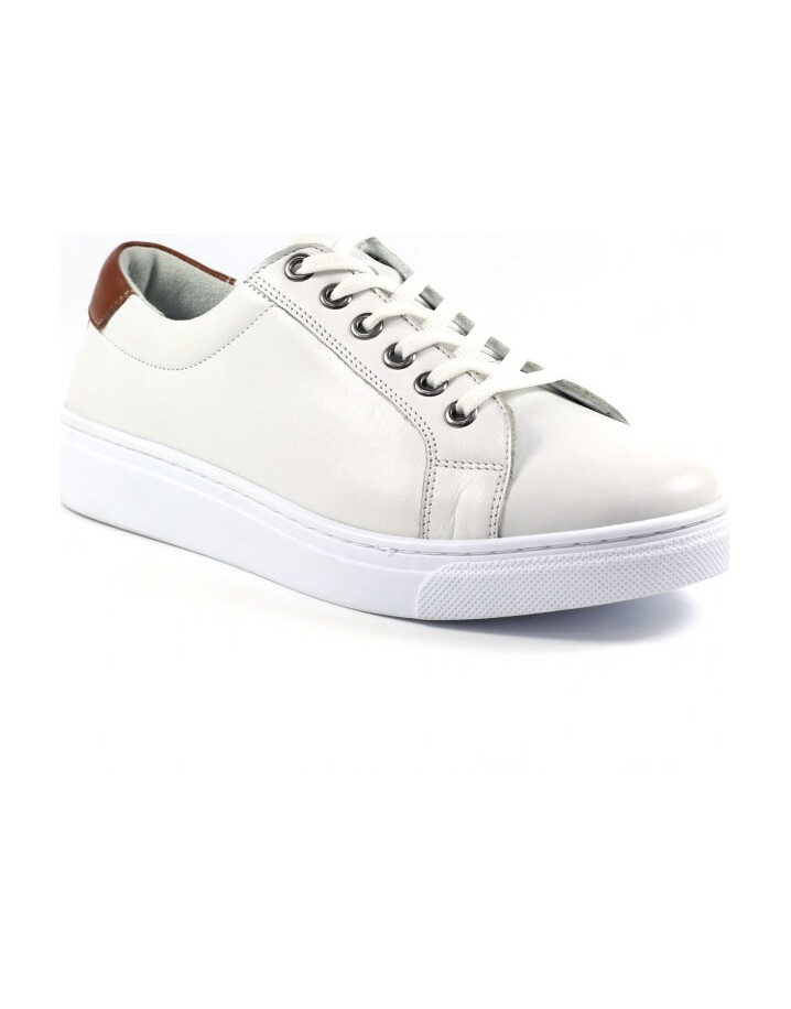 Lunar Shoes Zamora Leather Trainer - White