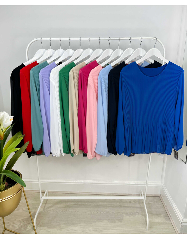 Lucy Cobb Pippa Pleated Blouse - Sage