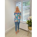 Bonnie Bardot Abstract Top - Blue Mix