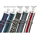 Crossbody Bag Strap  - Black and Stone Diamond
