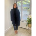 Wren Boucle Coat - Navy