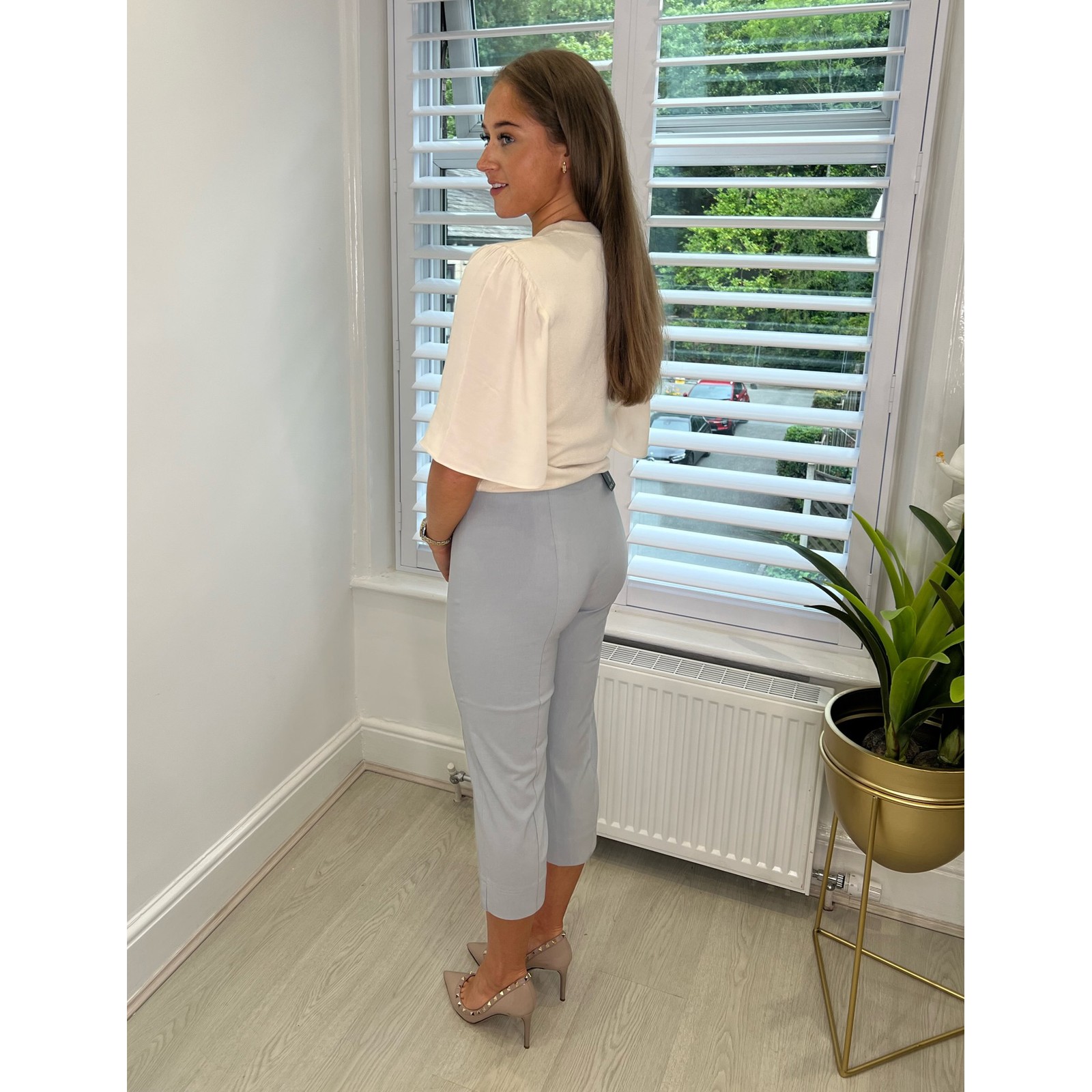 Robell Marie 07 Capri Trousers Sand 51576-5499-11 main image 1