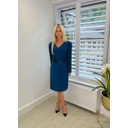 Pandora Pleated Dress - Teal