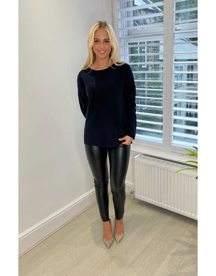 Oui Darcy Jumper - Navy