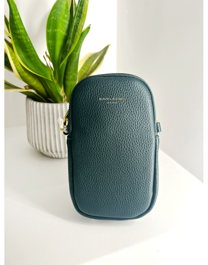 David Jones Poppy Phone Bag - Dark Green