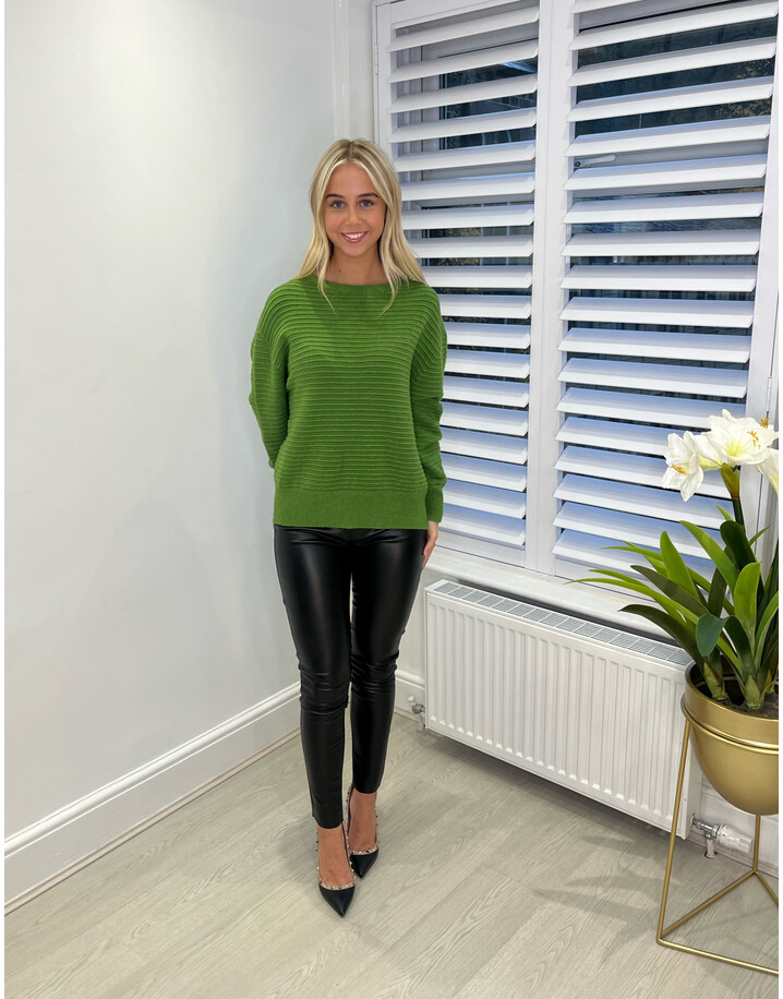 Lucy Cobb Roxanne Jumper - Pea Green