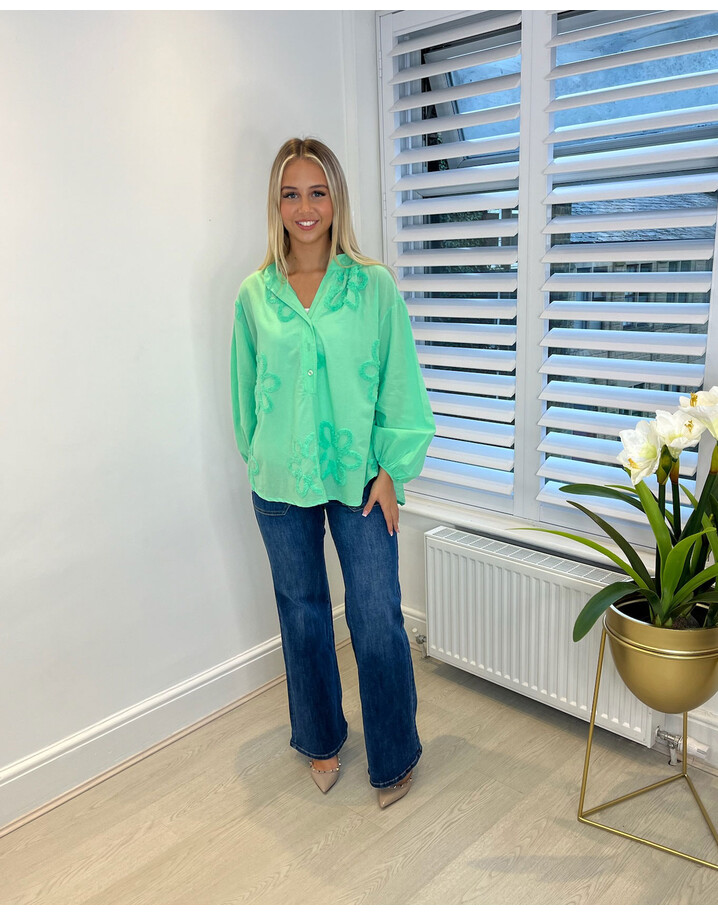 Lucy Cobb Fifi Floral Shirt - Green