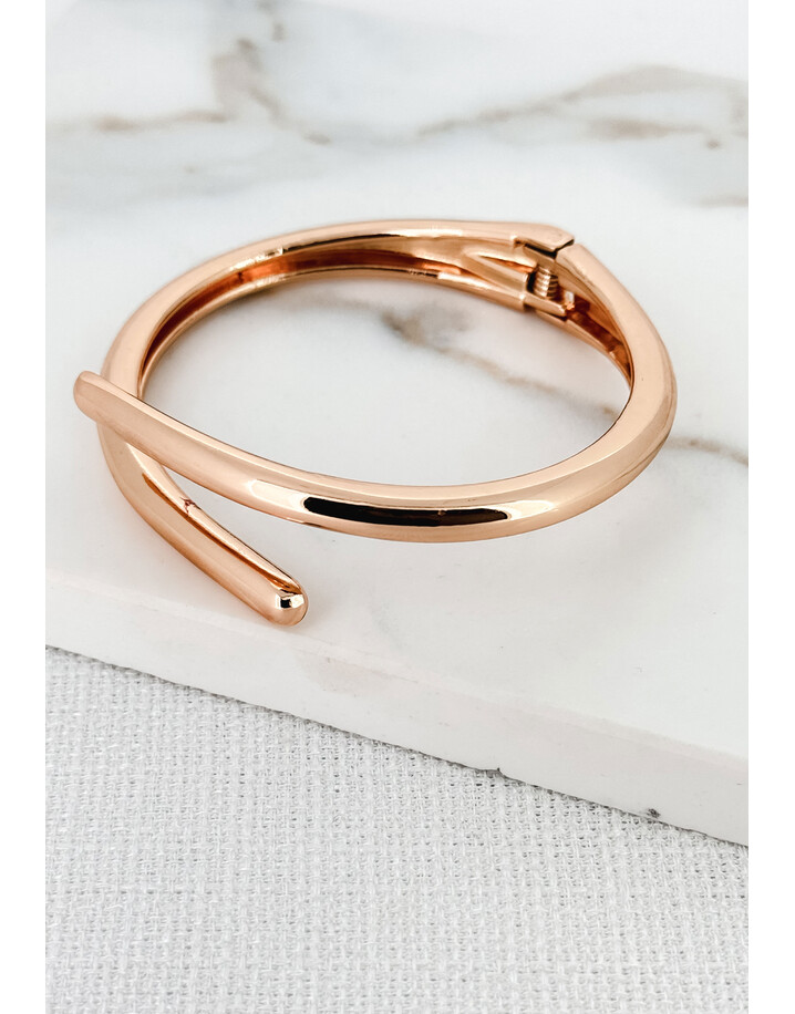 Envy Open Spiral Bangle - Gold