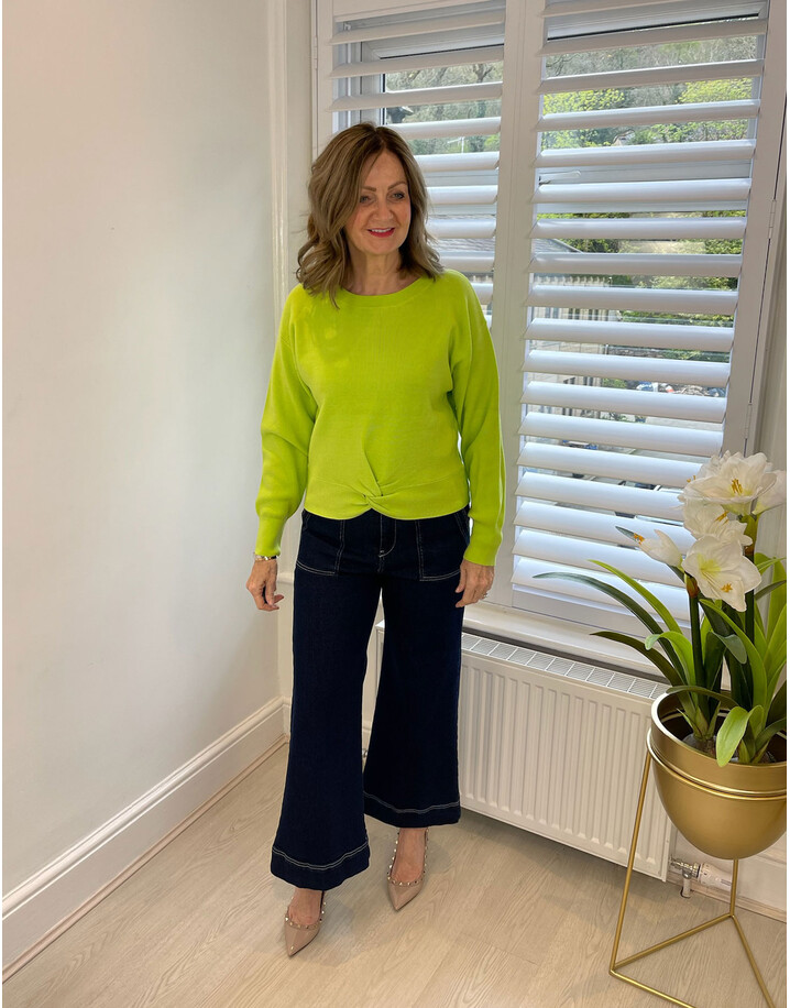Vilagallo Wide Leg Jeans - Navy