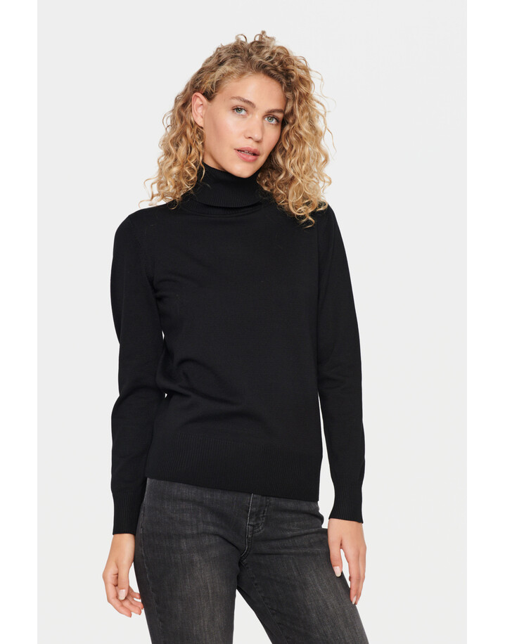 Saint Tropez MilaSZ Rollneck Pullover - Black