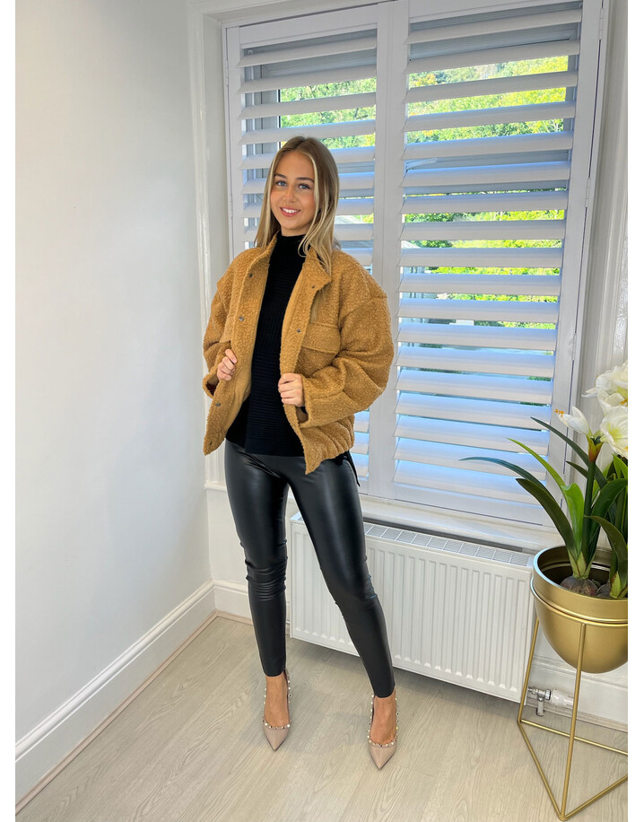 Lucy Cobb Robyn Boucle Jacket  - Camel