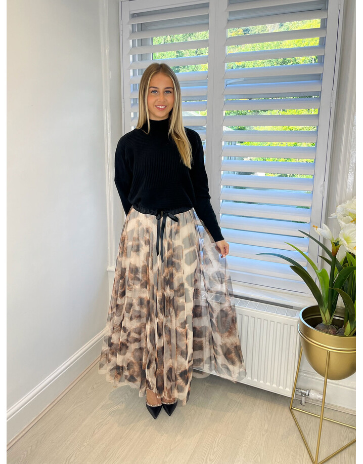 Lucy Cobb Talia Tulle Skirt  - Cream Mix