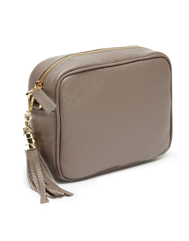 Elie Beaumont Leather Crossbody Bag - Grey