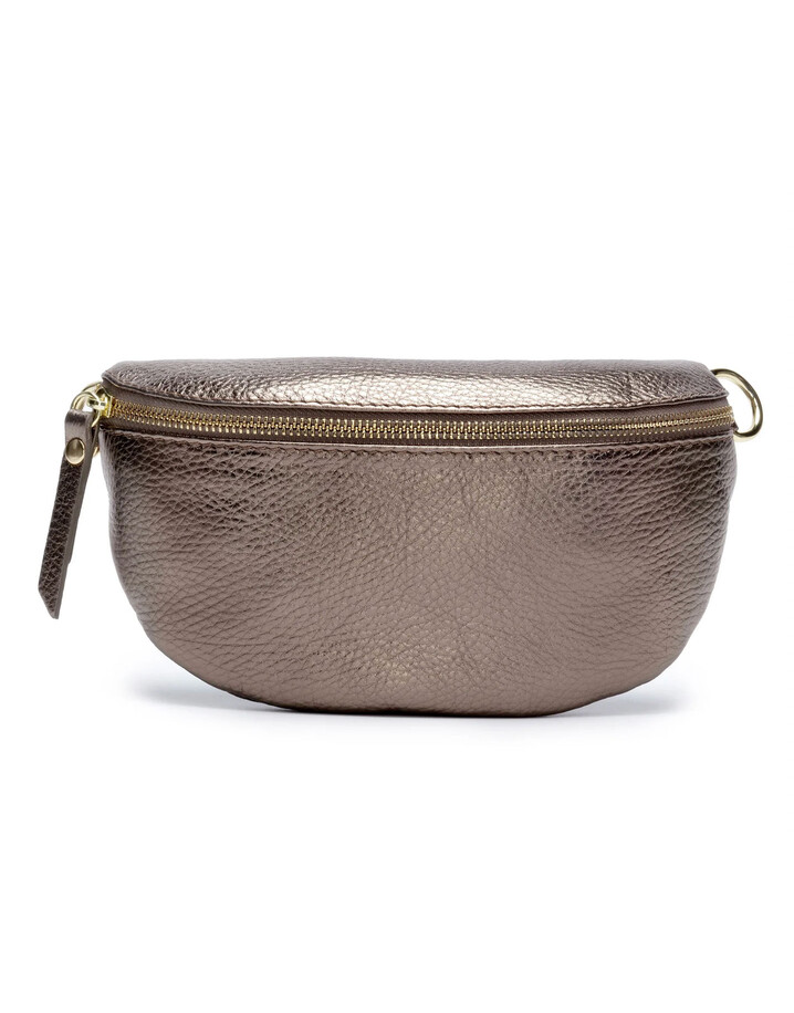 Elie Beaumont Leather Sling Bag - Bronze