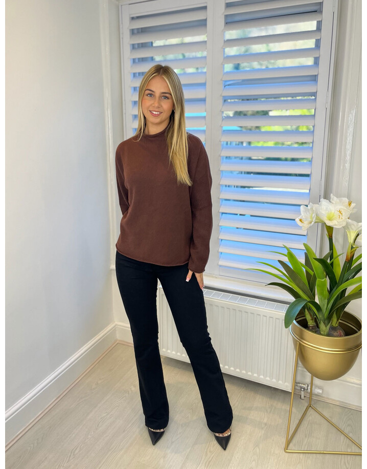 Lucy Cobb Leila Jumper in Chocolate