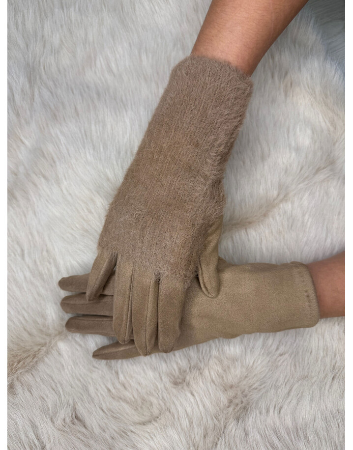 Lucy Cobb 2-in-1 Gloves - Camel