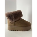 Bailey Bow Platform Boots - Taupe