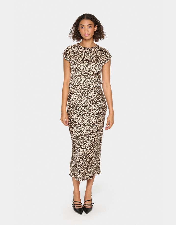 Saint Tropez HafiaSZ Skirt - Leopard Print