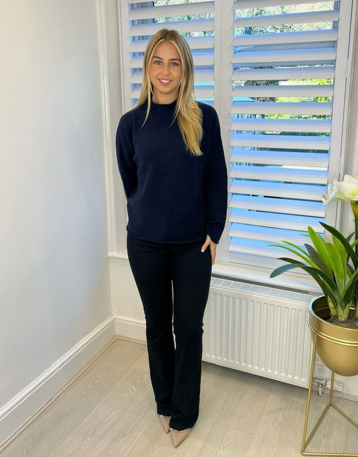 Lucy Cobb Leila Jumper in Navy