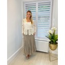 Carolyn Cotton Skirt - Taupe