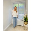 Butterfly Lace Top - White