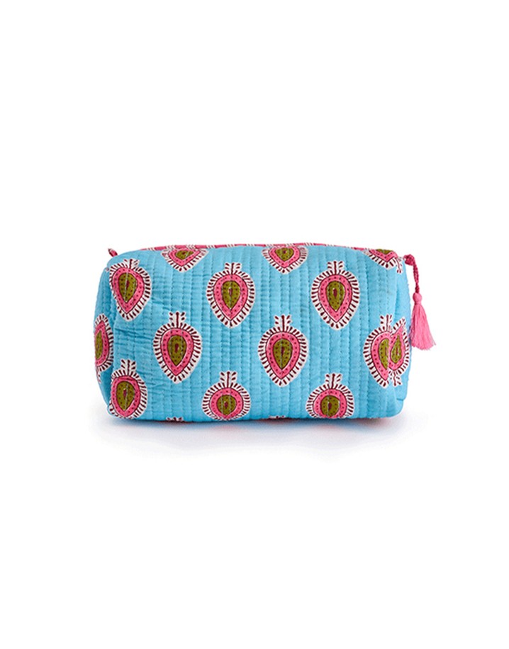 Luella Printed Washbag - Pale Blue 