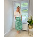 Penelope Printed Skirt - Emerald Mix