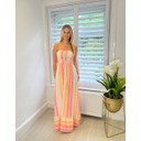 Allie Aztec Bandeau Maxi Dress - Stone