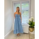 Dani Denim Bandeau  - Light Denim Blue