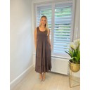 Katie Midi Dress  - Chocolate