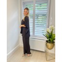 Pleated Co-Ord - Chocolate - Alternative 1