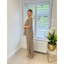 Pleated Co-Ord - Mocha - Alternative 1