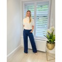 Millie Cotton Twill Jeans - Navy