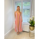 Zara ZigZag Dress - Azure Blue Mix
