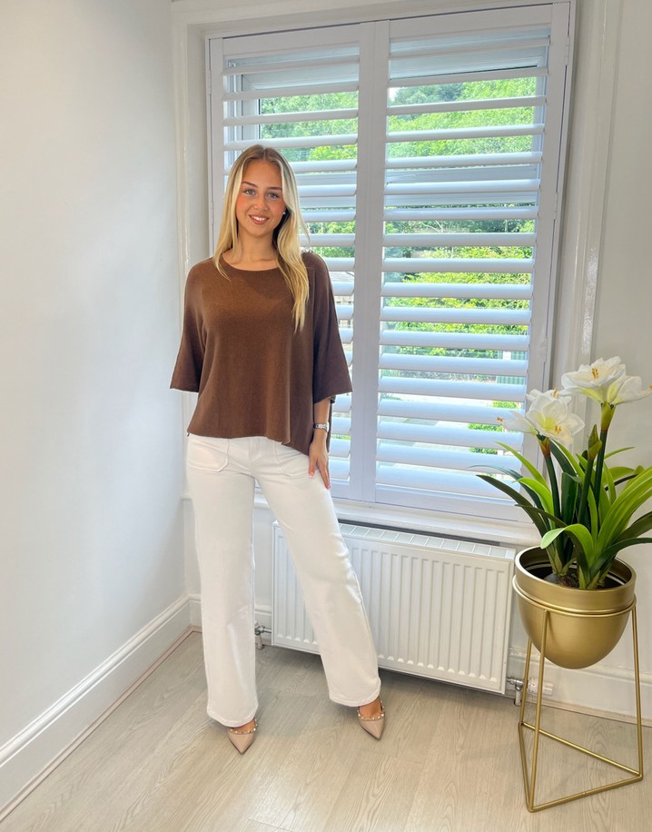 Lucy Cobb Miranda Jumper  - Chocolate